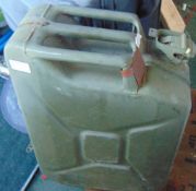 AZ142 An Old Pre-Used 20L Metal Jerry Can For Petrol/Diesel