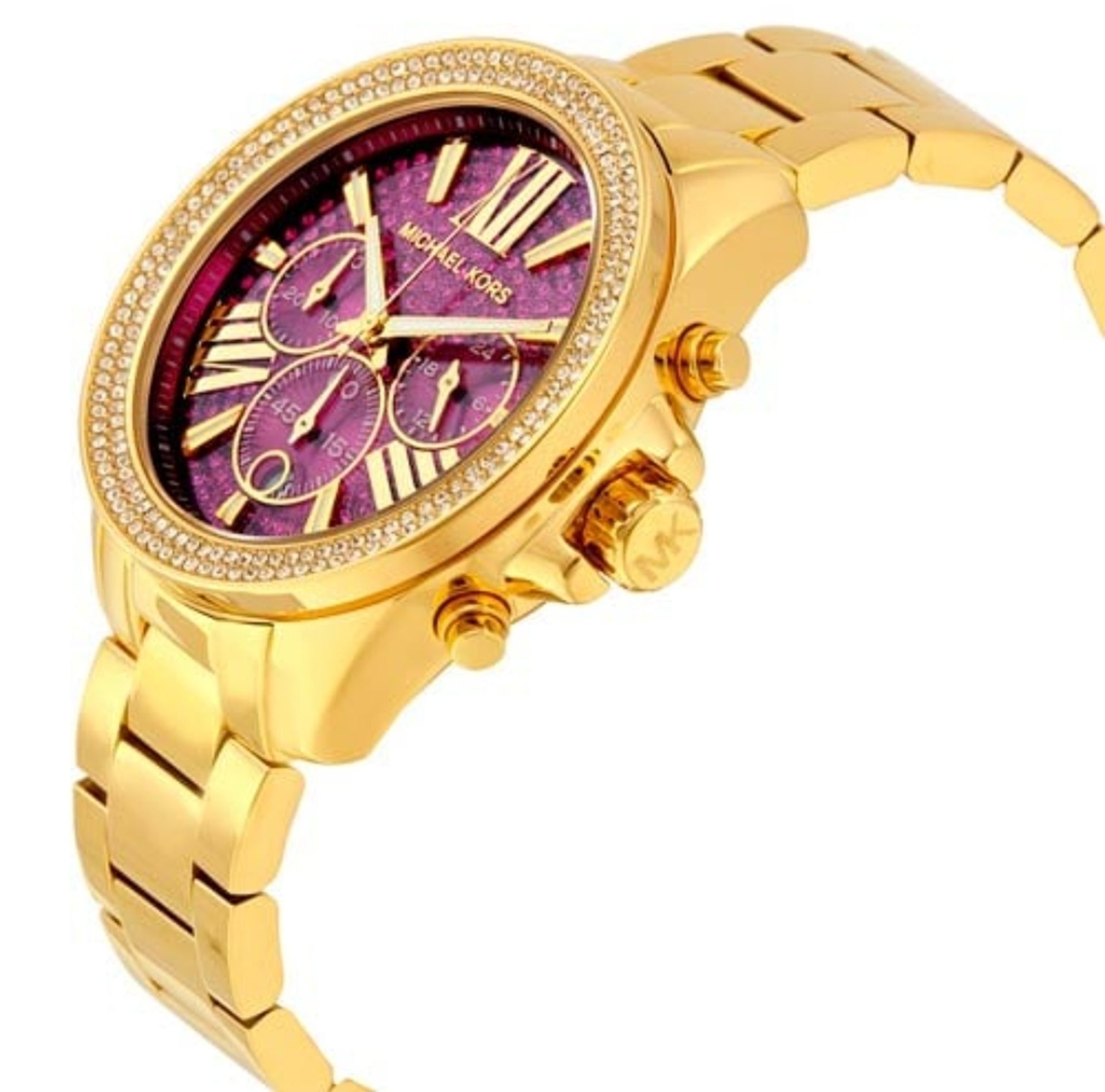 Michael Kors MK6290 Crystal Pave Gold Tone Ladies Watch - Image 5 of 8