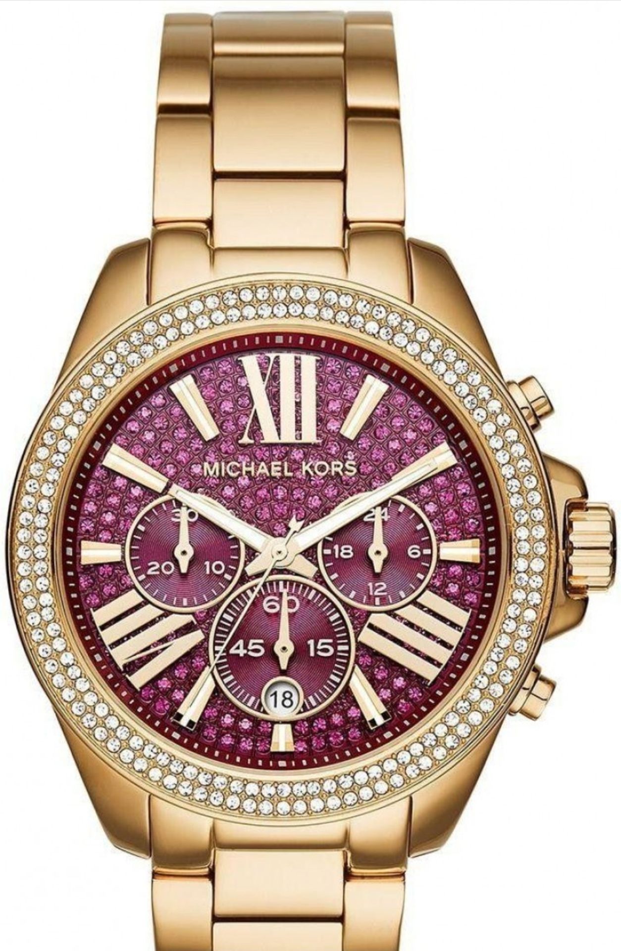 Michael Kors MK6290 Crystal Pave Gold Tone Ladies Watch