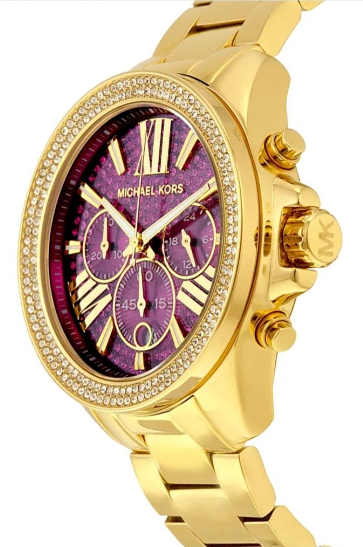 Michael Kors MK6290 Crystal Pave Gold Tone Ladies Watch - Image 3 of 8