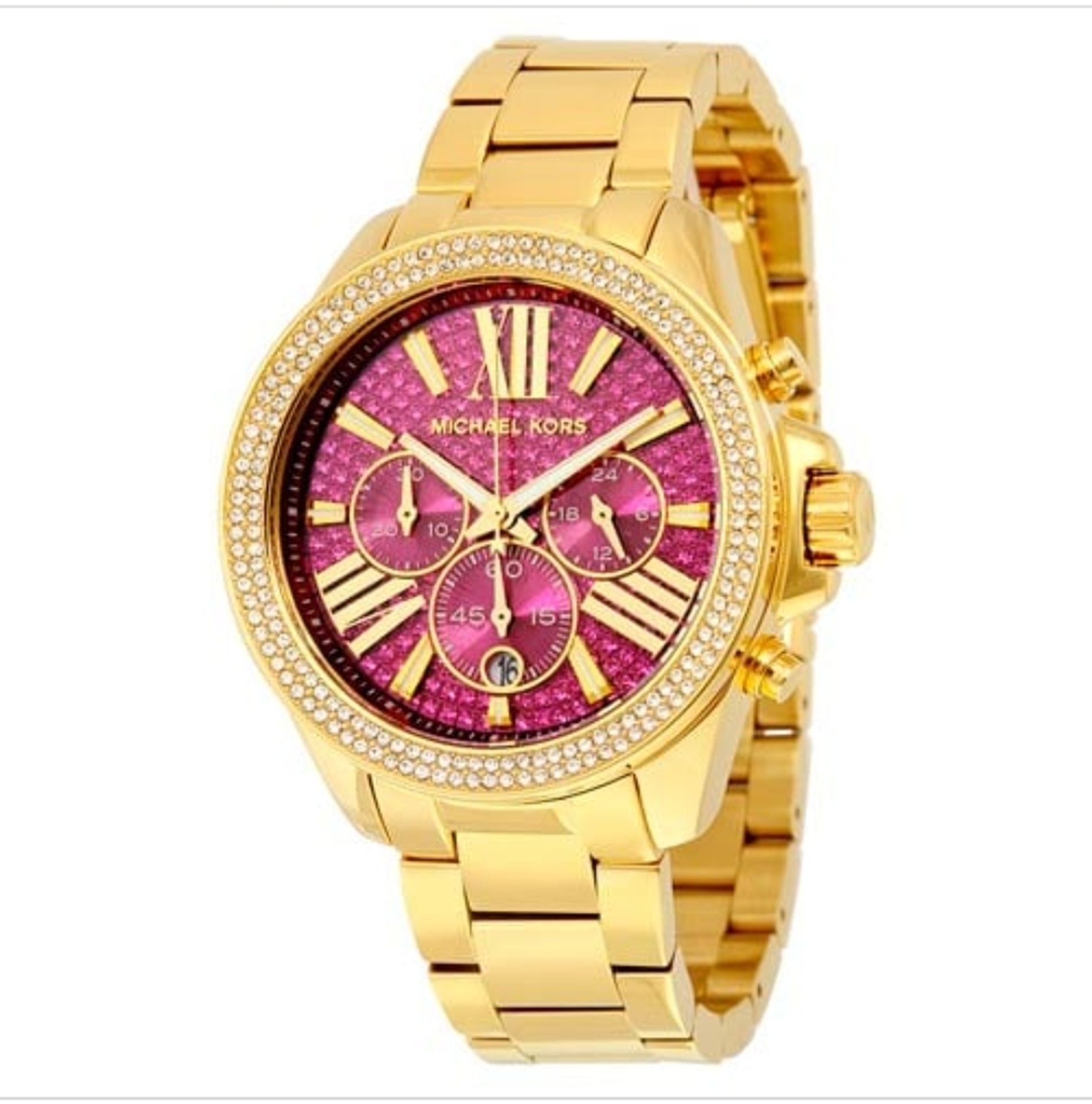 Michael Kors MK6290 Crystal Pave Gold Tone Ladies Watch - Image 2 of 8