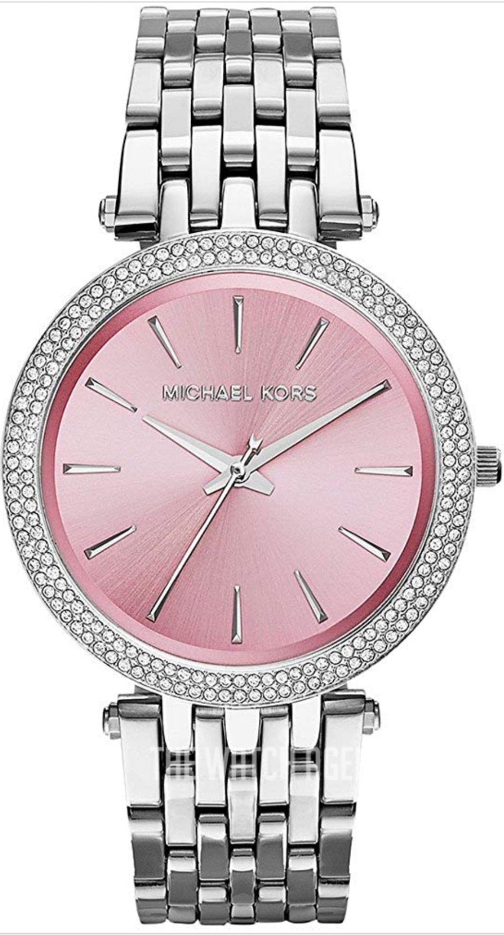 Michael Kors MK3352 Darci Pink & Silver Stainless Steel Ladies Watch