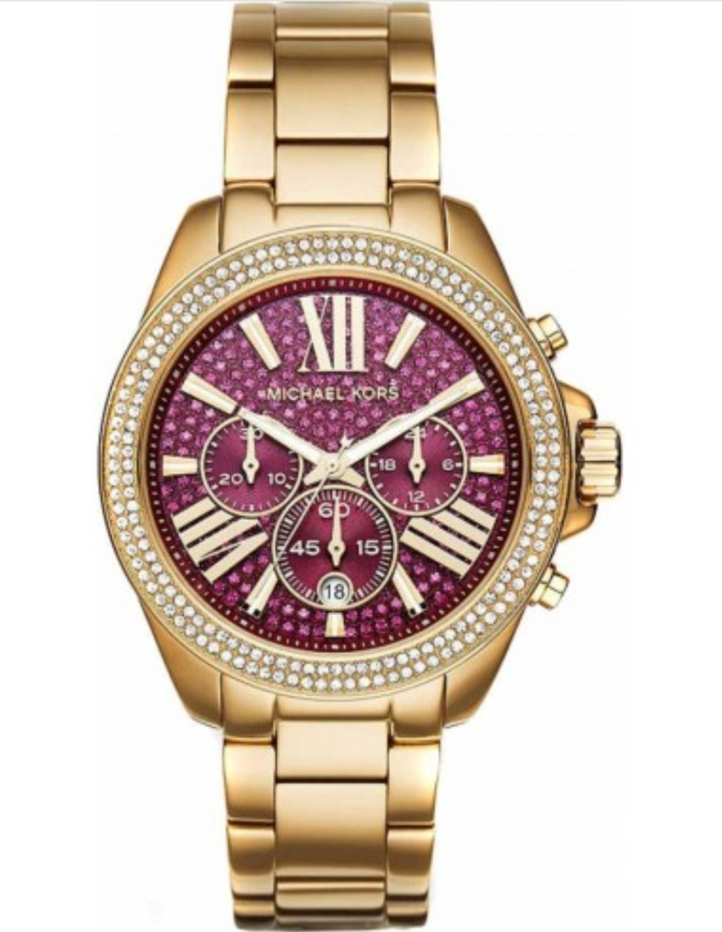 Michael Kors MK6290 Crystal Pave Gold Tone Ladies Watch - Image 4 of 8