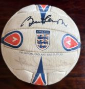 Sir Bobby Charlton & Brian Robson Signed Football