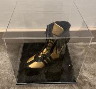 Floyd Mayweather Signed Boot In Display Case