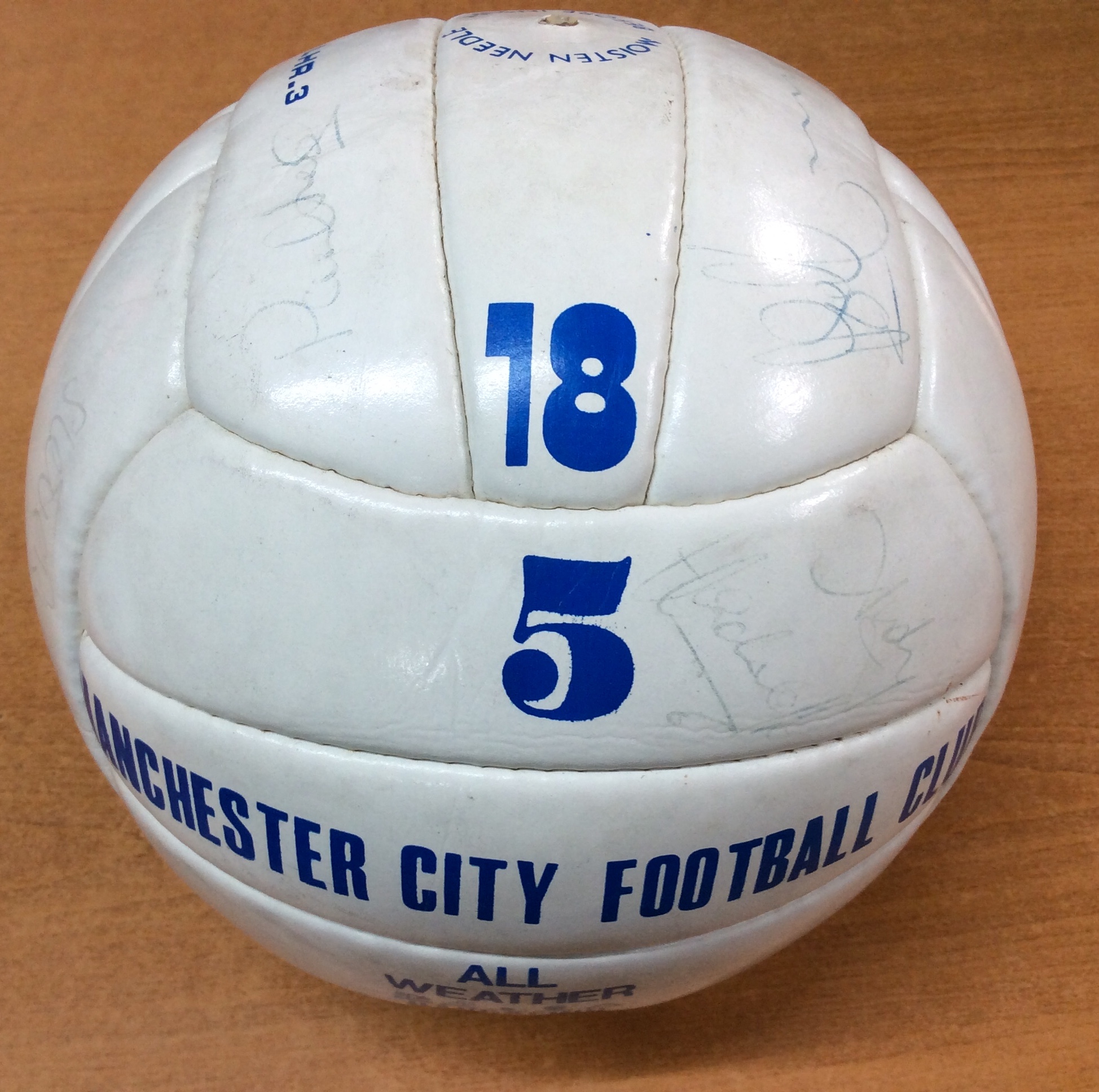 Manchester City Team Signed Football 88/89 Season - Image 2 of 4