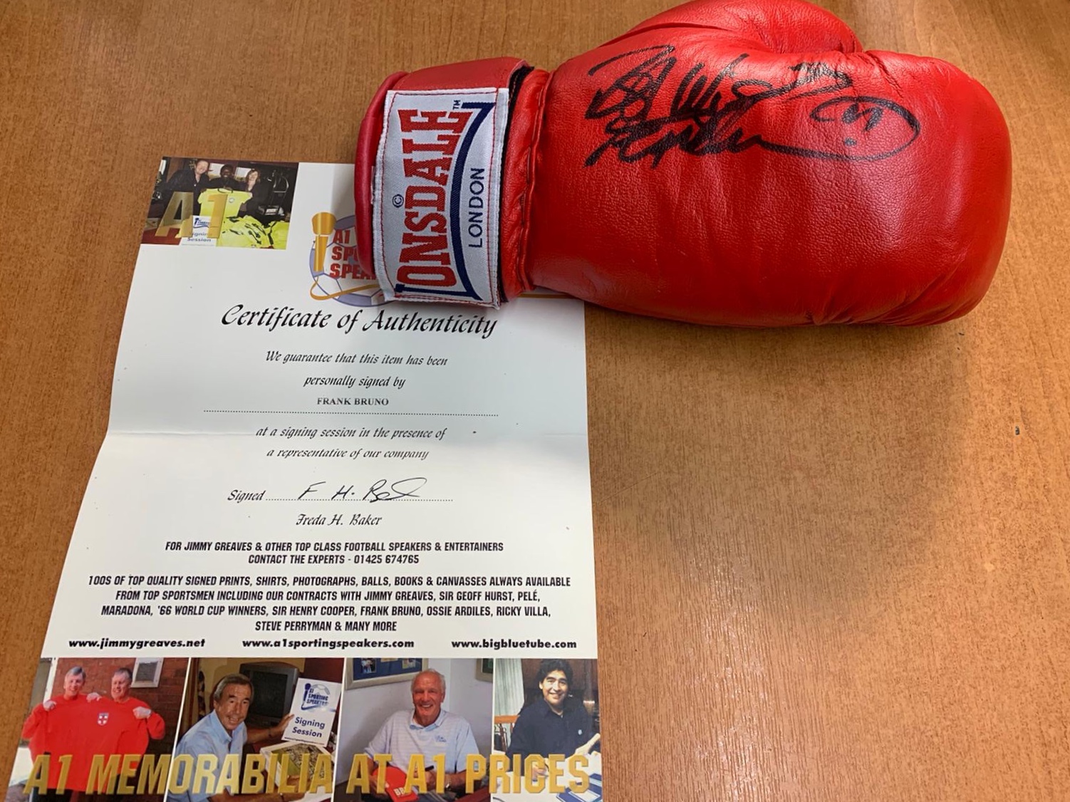 Frank Bruno Signed Glove - Image 3 of 3