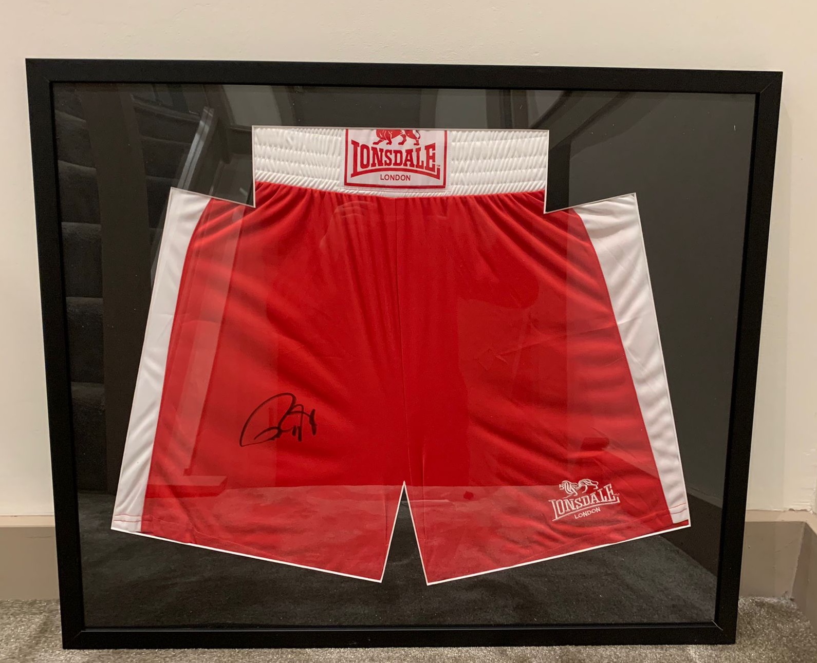 Roy Jones Signed Adult Shorts Framed With COA