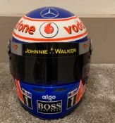 Jenson Button Signed Formula 1 Helmet 1/2 Scale