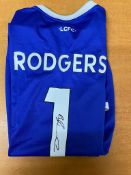 Brendan Rodgers Leicester City Signed Football Shirt