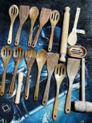 H3/C - NEW Domestic Kitchen Ware, Wooden Utensils