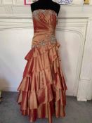 Bronze Prom Dress Size 8