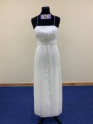 Prom Dress in Ivory. Approx Size 10.