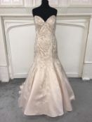 Eternity Bridal Wedding Gown. Size 6 - Gold