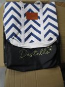 60 New Blue/White Canvas Bags