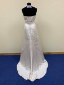 D'Zage Wedding Dress Style D9121 Size 14 Gold