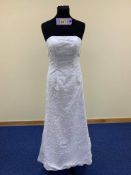 Prom Dress Andy Anand. B9007 Size 8 White Lace