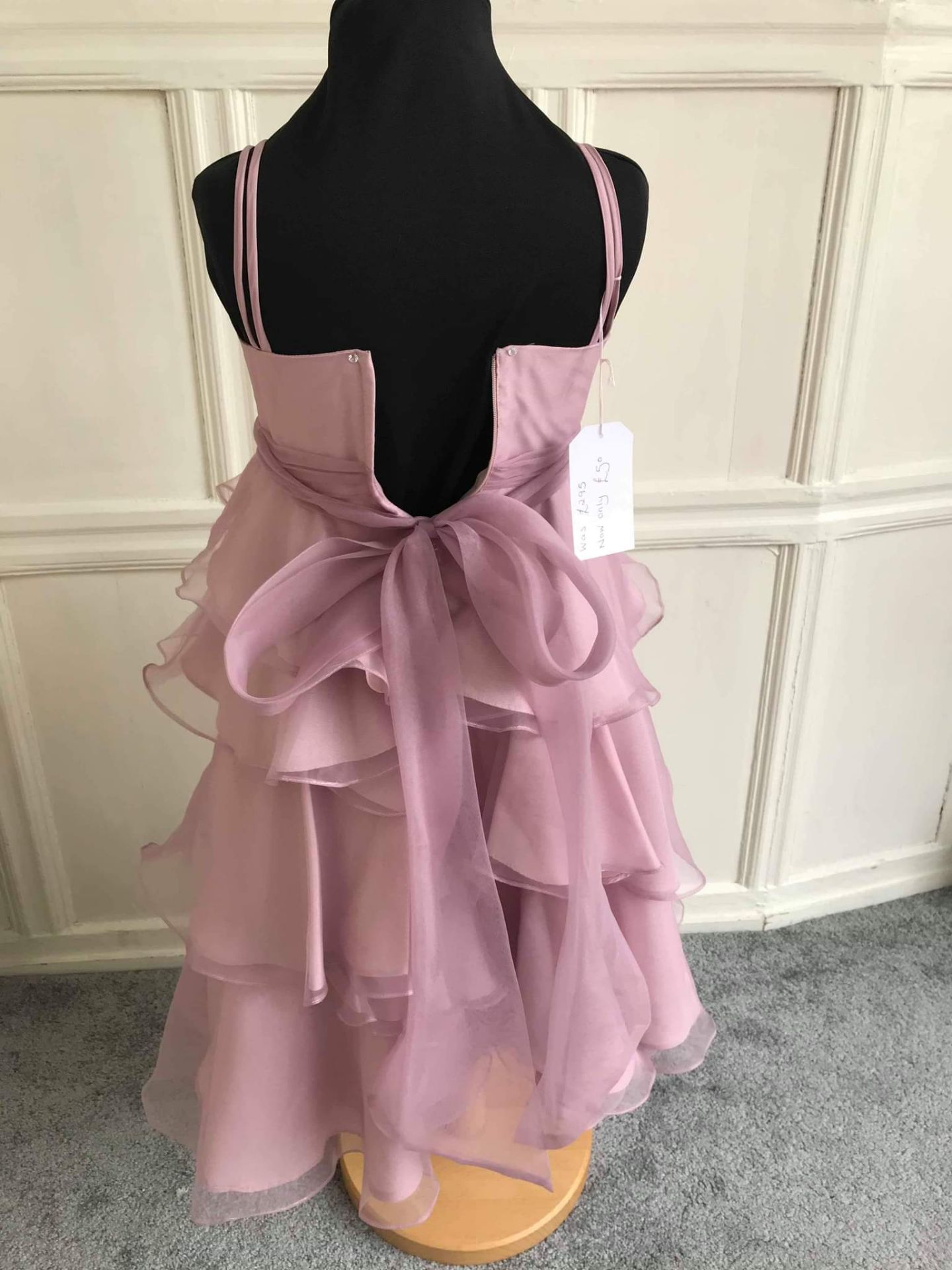 Blush Pink Flowergirl Dress - Image 2 of 3