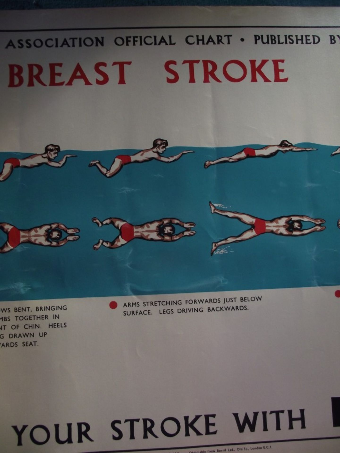 4 X 1950's Original 'Amateur Swimming Association' advertising posters, published by Bovril Ltd. - Image 22 of 51