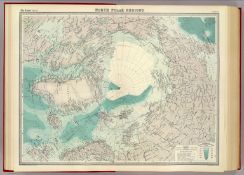 Antique John Bartholomew Map North Polar Regions