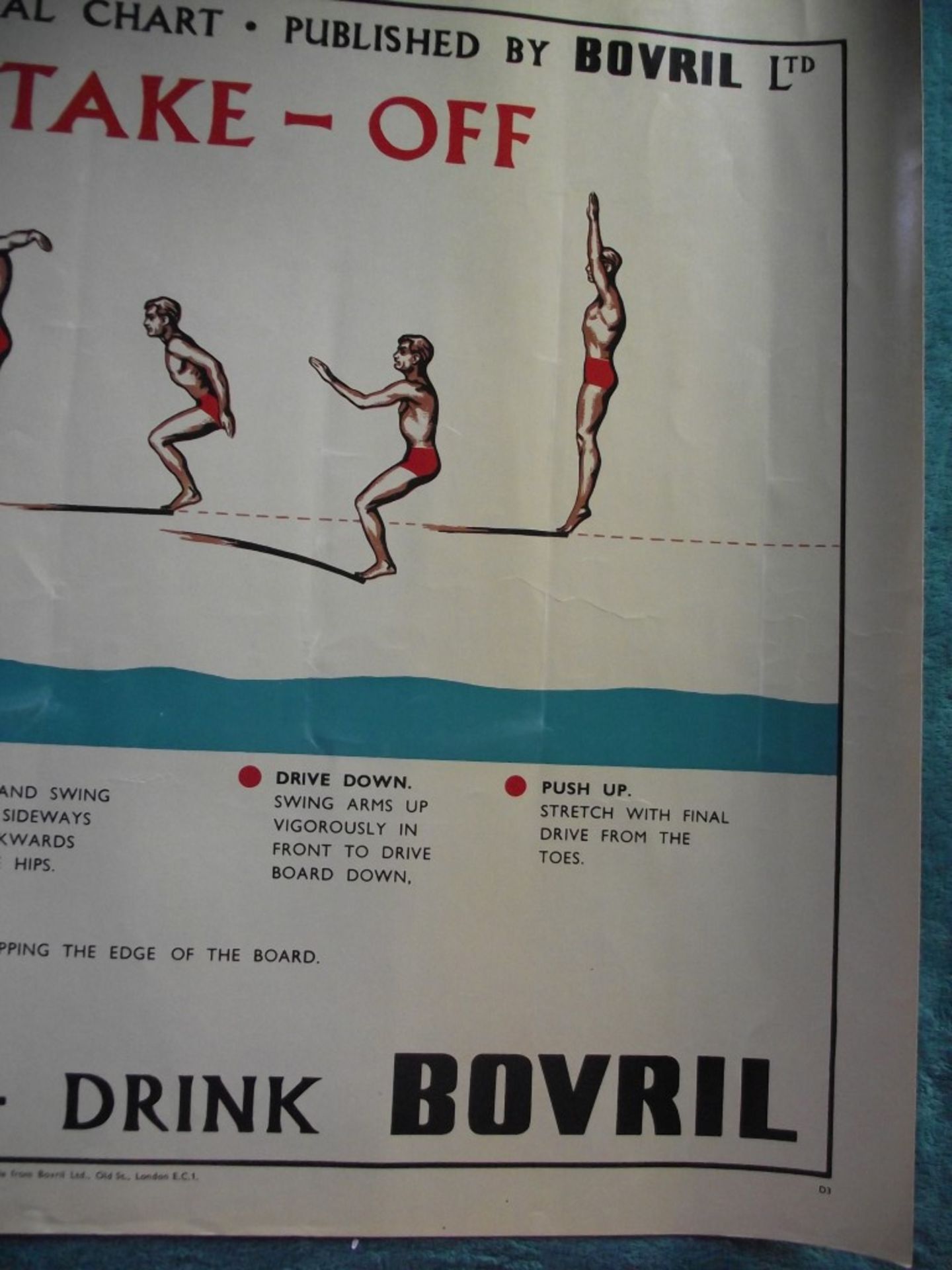 4 X 1950's Original 'Amateur Swimming Association' advertising posters, published by Bovril Ltd. - Image 36 of 51