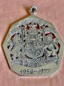 Commerative medal pendant Sterling Silver