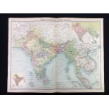 Antique Coloured Map India and Farther India.