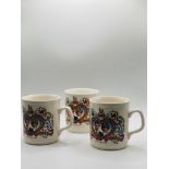 Royal Family Memorabilia 3 Mugs Prince Charles and Lady Diana Wedding 1981
