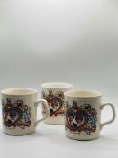 Royal Family Memorabilia 3 Mugs Prince Charles and Lady Diana Wedding 1981