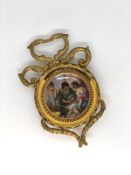 Vintage Gold Decorative Framed Artwork Handmade In Italy Florentine
