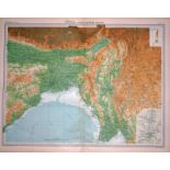 Antique Map India North Eastern Calcutta Environs Ganges Assam.