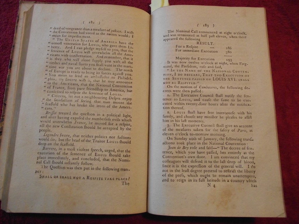 Proceedings of the French National Convention on the trial of Louis XVI - By Joseph Trapp 1793 - Image 18 of 24