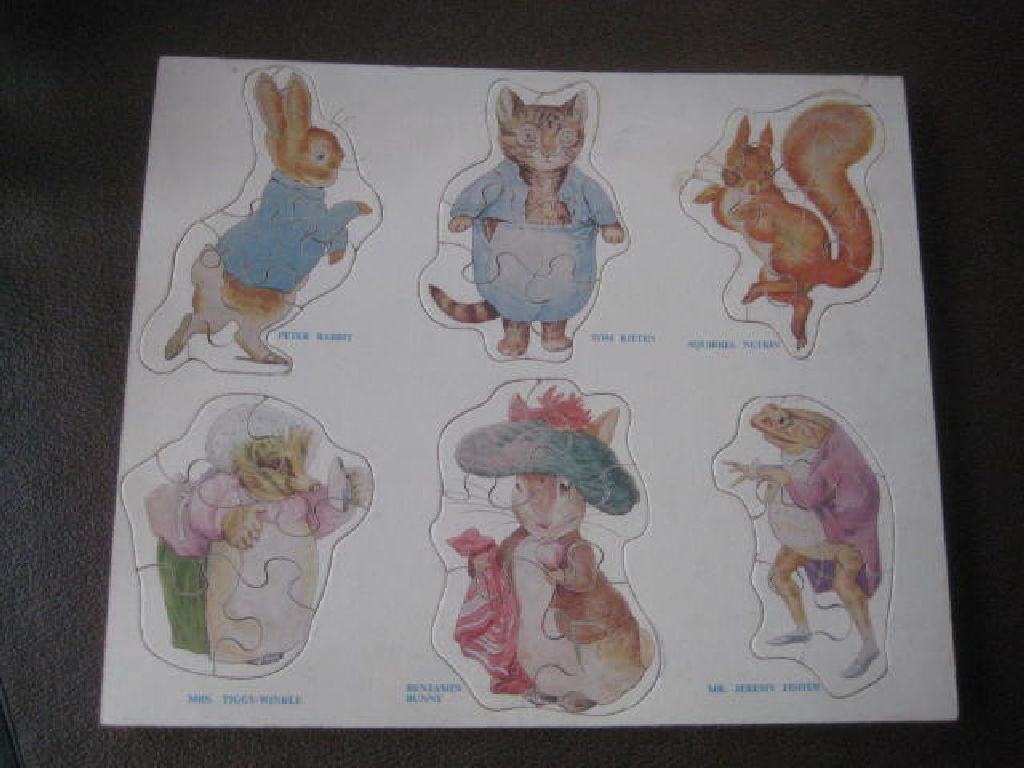 Vintage Peter Rabbit Children's Wooden Jigsaw