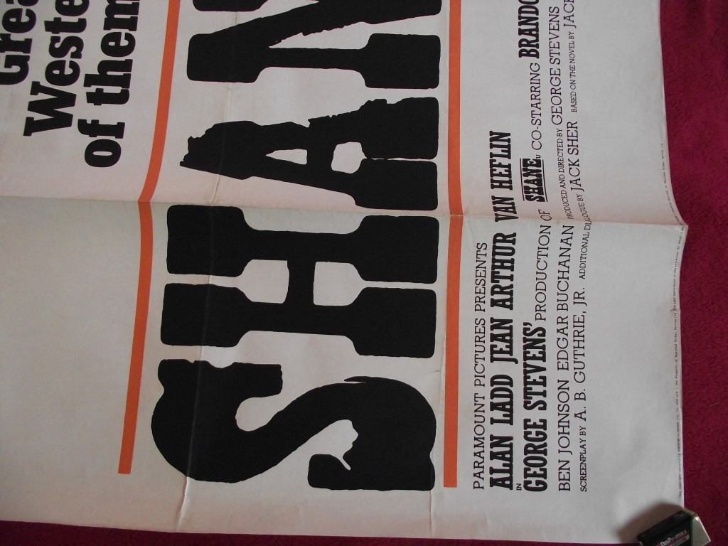 Original UK Quad Film Poster - """"SHANE"""" - Western Classic - 1966 re-release - Image 3 of 15