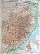 Antique Map Cape Province Transvaal Port Elizabeth & Durban South Africa.