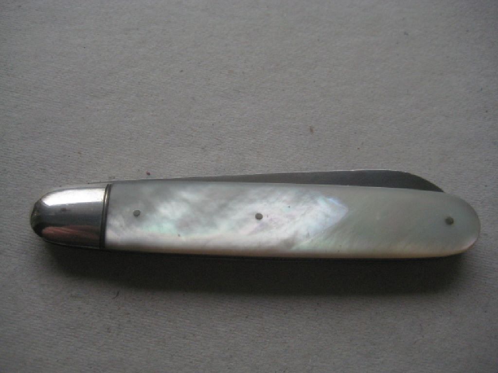 Rare Edwardian Saw Silver Bladed Folding Fruit Knife - Image 11 of 11