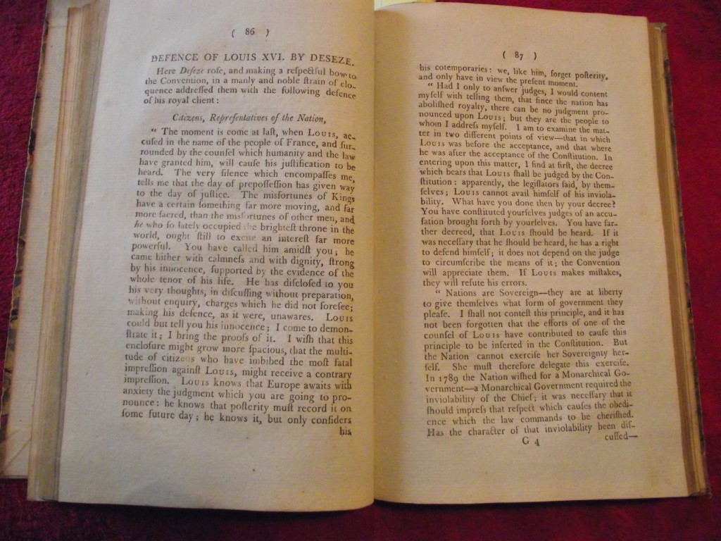 Proceedings of the French National Convention on the trial of Louis XVI - By Joseph Trapp 1793 - Image 11 of 24