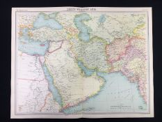 Antique Map South Western Asia Arabia Persia Afghanistan Syria