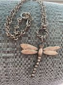 Sterling Silver Dragonfly Necklace