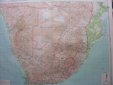 Antique Map South Africa Rhodesia Transvaal Orange Free State.