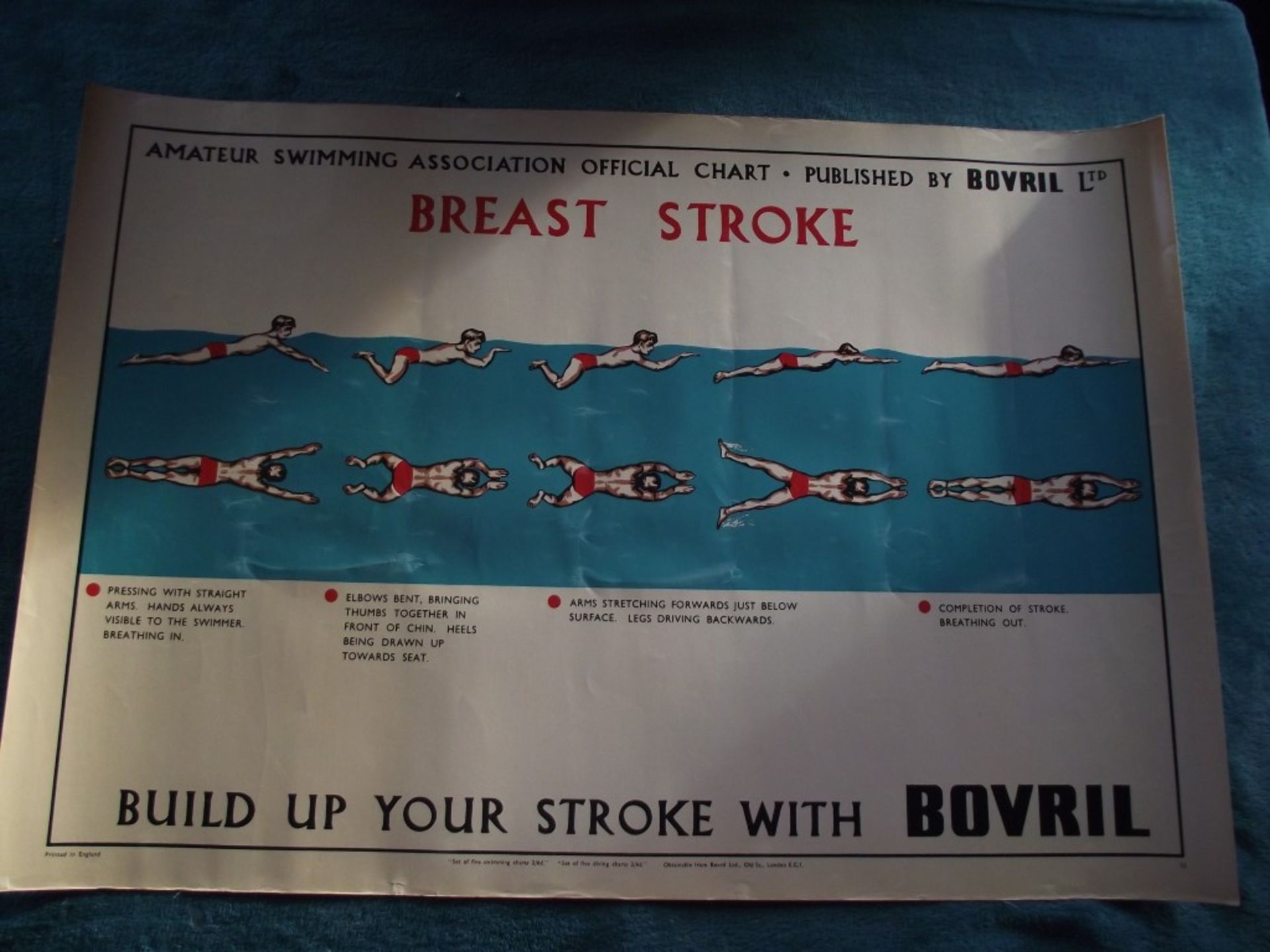 4 X 1950's Original 'Amateur Swimming Association' advertising posters, published by Bovril Ltd. - Image 14 of 51