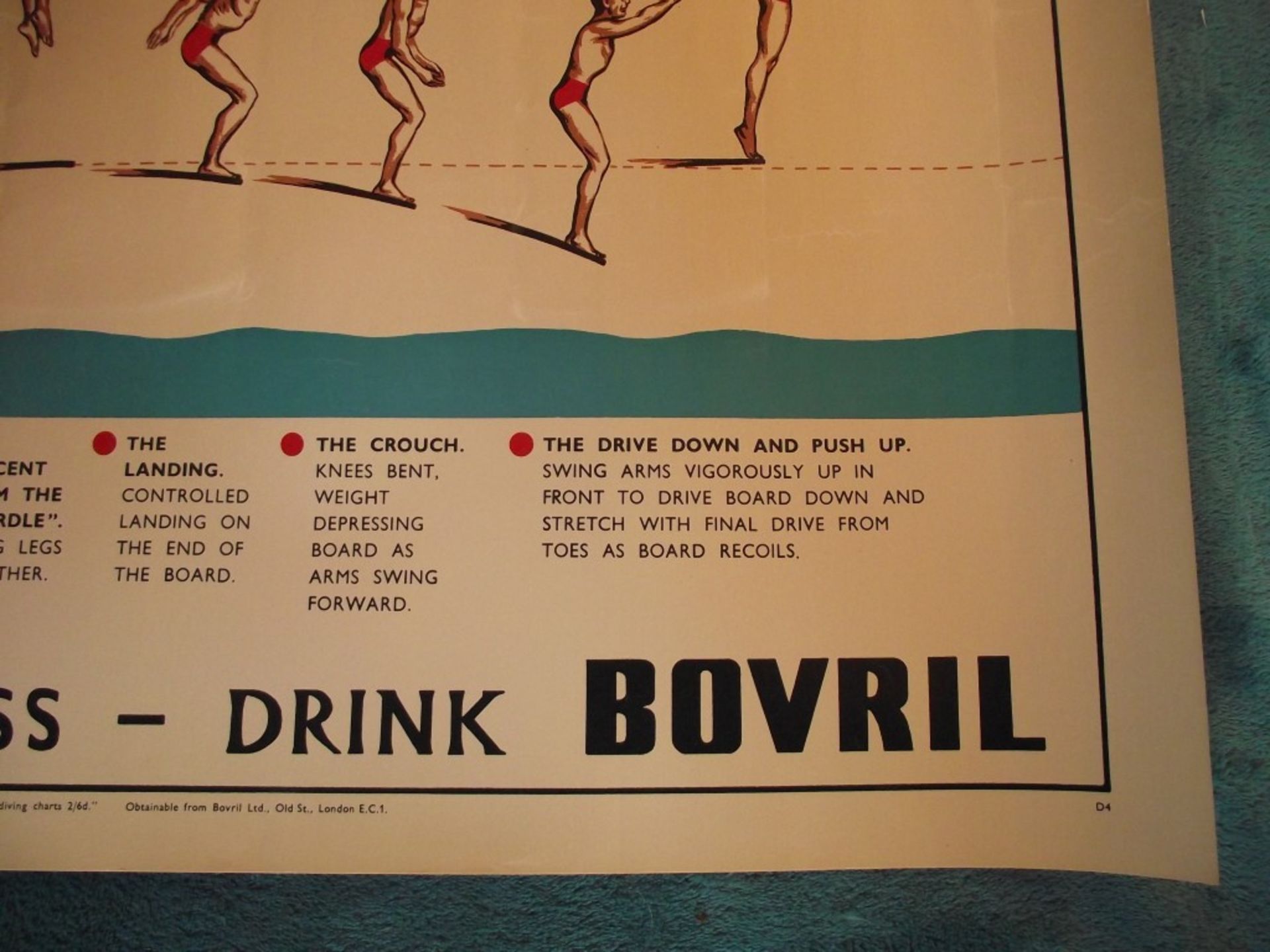 4 X 1950's Original 'Amateur Swimming Association' advertising posters, published by Bovril Ltd. - Image 42 of 51