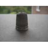 Vintage Silver The Spa No14 Thimble, Birmingham 1926