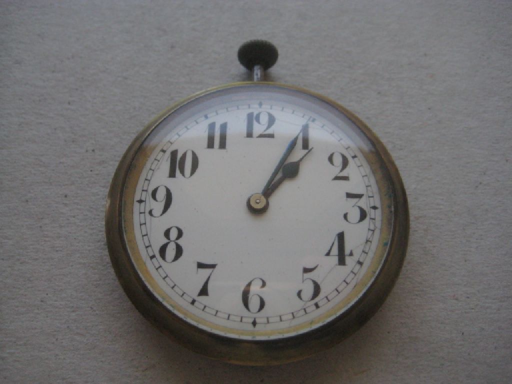 Vintage Brass Swiss Made Pocket Watch - Image 9 of 9