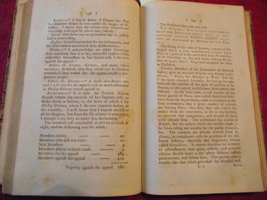 Proceedings of the French National Convention on the trial of Louis XVI - By Joseph Trapp 1793 - Image 14 of 24