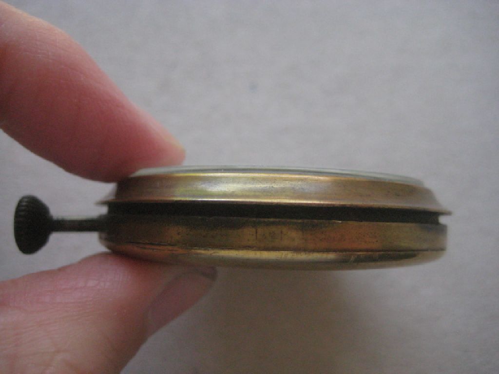 Vintage Brass Swiss Made Pocket Watch - Image 4 of 9