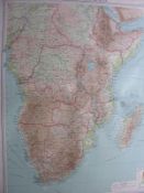 Antique Map Central & Southern Africa Congo Rhodesia Transvaal.