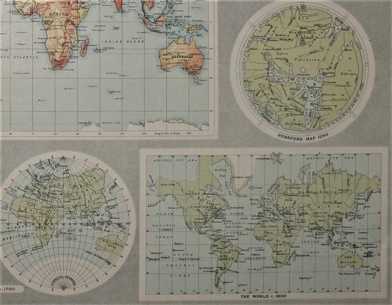 Antique Coloured Detailed The World Cartography Wheel Map. - Image 3 of 4