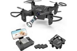 Boxed 4D-V2 Mini Drone HD Pictures and Live Videos V2 equipped with 720P HD Wi-Fi