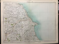 Victorian 1897 Map Yorkshire Scarborough Whitby Robin Hoods Bay, York Etc.